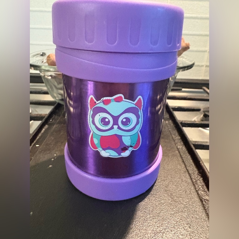Purple Owl Kids Thermos